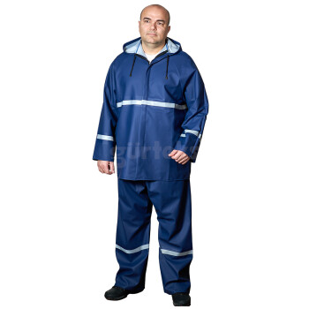 Fermuarlı Reflektörlü Takım Yağmurluk - 3