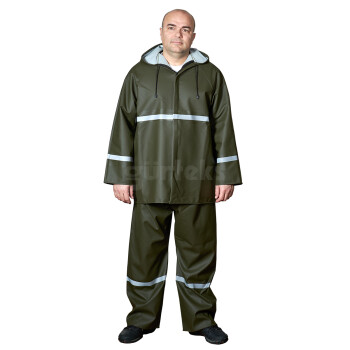 Fermuarlı Reflektörlü Takım Yağmurluk - 6