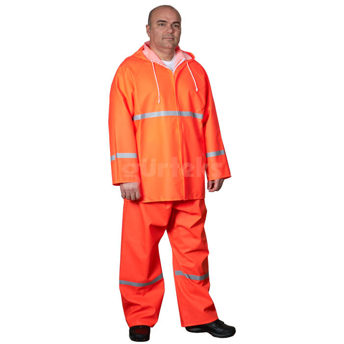 Fermuarlı Reflektörlü Takım Yağmurluk - 2