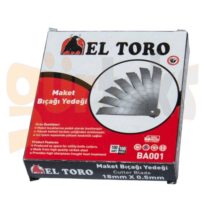 Maket Baçak Ucu EL TORO 18MM X 0,5MM 10X10Ad - 1
